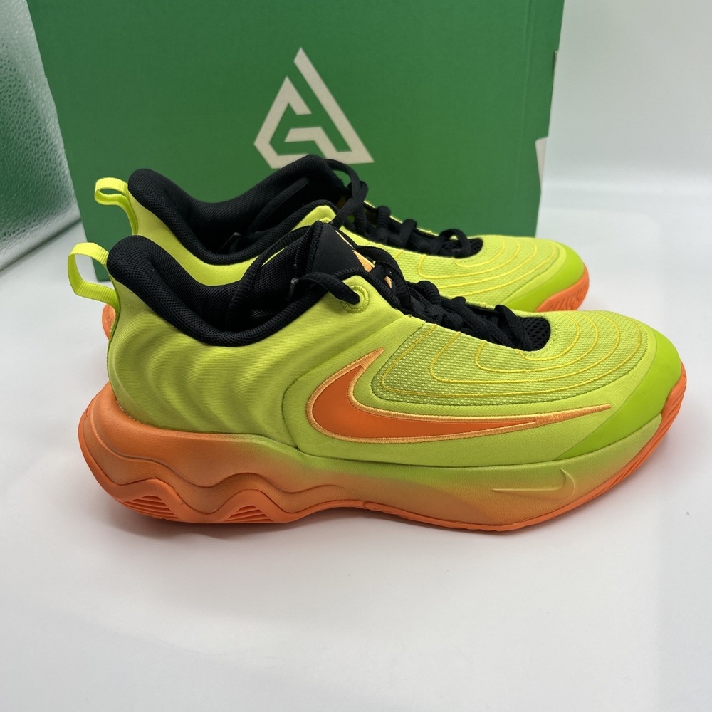 NEW NIKE Giannis Immortality 4 GS Shoes,SZ: Youth 5.5,Neon Yellow, Orange,Black - Picture 9 of 16